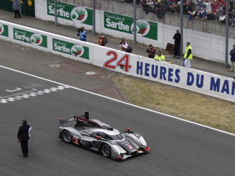 Audi R18 TDI vista dall'alto