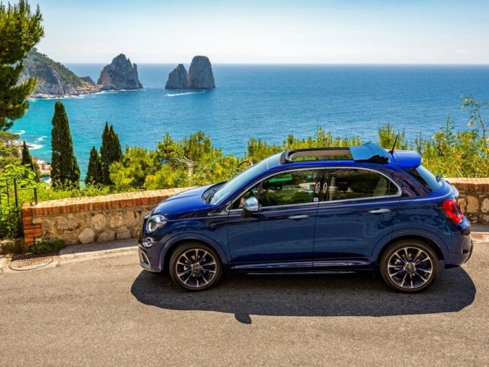 Fiat 500X Yachting profilo